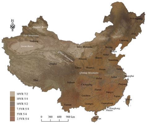 土颜色|中国第一幅高精度土壤颜色地图 